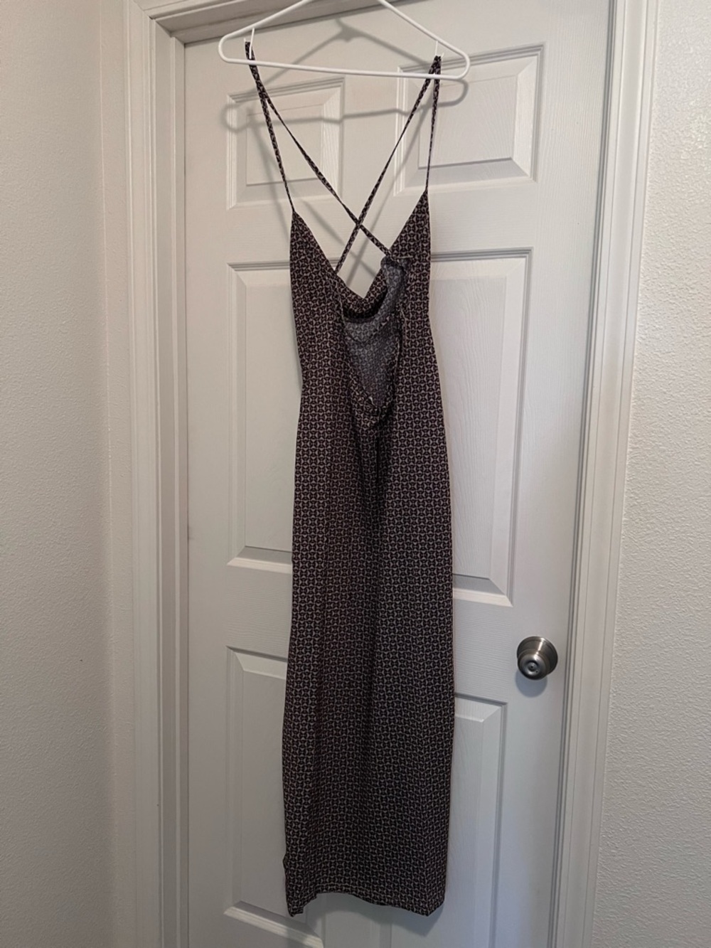 4th & Reckless Alani Slip Midi Dress in Brown Print UK size L, US M - Picture 7 of 10